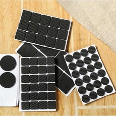 스크래치방지 eva 바닥 패드 소음방지 가구 직사각 붙이는, 1개, 원형 12개-6매