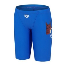 백화점상품 아레나 남성수영복 아레나울프 아동 4부 블루 활동적인 실내수영복