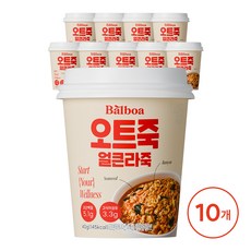 발보아 저당 오트밀 죽 얼큰라죽, 10개, 40g