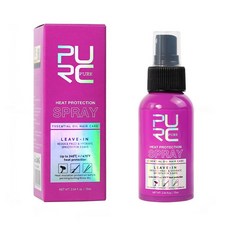 PURE 熱防護噴霧 75ml 240°C 高溫隔熱 抗毛躁柔順3天 免沖洗, 1個, PURE熱防護噴霧1瓶