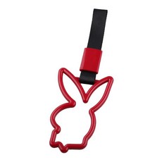 토끼 링 기차 버스 핸들 드리프트 애니메이션 자동차 수정 경고 나일론 스트랩, 1개, 9. Black Red