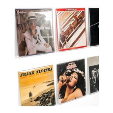 LP거치대 LP 벽걸이 무타공 모델 3개 12인치 투명 앨범 진열 선반