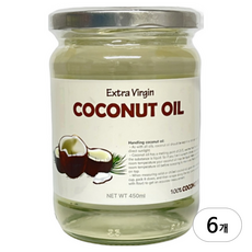 엑스트라 버진 코코넛오일, 450ml, 6개