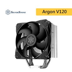 銀欣 SilverStone Argon V120 四導管散熱器，高效靜音CPU散熱，多平台支援, 1個