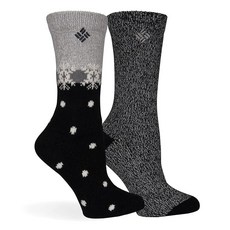 Columbia Snowfall Flurry Mirco 폴리 크루 2쌍 블랙 여성용 4-10 블랙. 295025