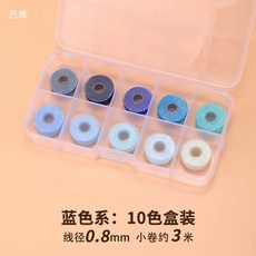 수공예 실버 공예 핸드메이드 메탈릭실 골드스티칭, 1개, BP. 초보자용 팩 파란색 계열 0색 세트 0.8mm