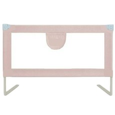 PETS WANT 垂直升降床邊護欄 70cm安全高度 適用於18個月以上 - 5歲兒童 粉色 1組, 粉色150CM