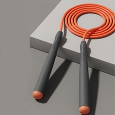 길이조절 꼬이지 않는 성인용 스피드 복싱 크로스핏 다이어트 줄넘기, 1개, 오렌지