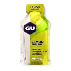 GU Energy Gel 能量果膠 檸檬口味 運動能量補給 快速補充體力 維持電解質平衡, 1箱, 24份