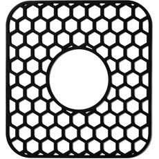 주방 싱크대용 베스트징 실리콘 싱크대 보호대 - 12인치 x 11인치 그리드 액세서리 도자기 스테인리스 바닥용 미끄럼 방지 내열 매트 식기세척기 안전블랙, 13.7" x 11.7", Gray(1 Pack)