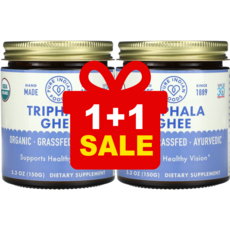 퓨어 인디언 푸드 유기농 목초사육 락토프리 무염 정제 버터 트리팔라가 기버터 방탄커피 150g / 해외직구 미국정품, 2개