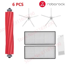 Roborock 메인 사이드 브러시 천 HEPA 필터 키트 로봇 진공 청소기 액세서리 S7 S7Max T7S 플러스, 09 White 6pcs