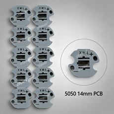 알루미늄 보드 기판 칩 더블 기본 방열판, 1개, 6. 5050 14mm White PCB