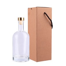 가인글로벌 위스키500 유리병 / T형마개(TPE) 골드 / 포장박스, 1개, 500ml