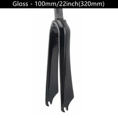 초경량 3K 카본 18 MTB 14 16 앞 접이식 20 리지드 BMX 포크 자전거 로드, Gl 22 inch 100mm