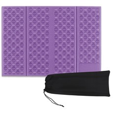 하람커머스 4단 접이식 등산방석, 국산 4단 접이식 등산방석(보라)+보관용가방