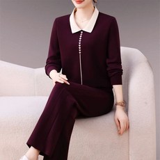 韓版休閒運動服套裝女2025春秋季新款時尚洋氣中老年阿嫲裝兩件套