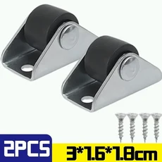 범용 휠 무소음 회전 도르래 다기능 가구 트레이 캐스터 이동식 캐스터 풀리 방향 캐스터 16 개 2 개, 12 Style A-2PCS