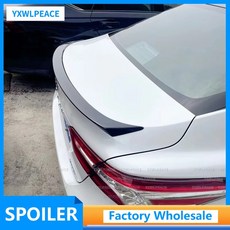 Toyota 캠리 18-22 스포일러 ABS 도색되지 않은 후면 트렁크 커버 호환, White