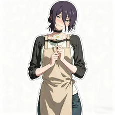 체인소맨 레제편 레제 일러스트 아크릴 스탠드 피규어 팬 메이드 비공식 굿즈, 2