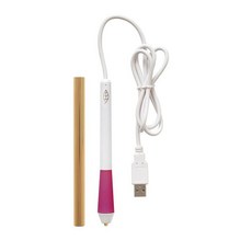 정품++ We R Memory Keepers 포일 퀼 캘리그래피 팁 프리스타일 펜 플래너 저널 카드 스크린북 페이지 등을 위한 맞춤형 디자인 내열성 휴대용 USB, 핫핑크, 캘리그래피