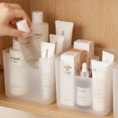 한누네 국내생산 욕실 화장실 정리함, 10개, 투명