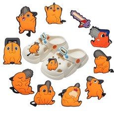 체인소맨 포치타 소맨 쏘맨 참 파츠 클로그 신발 악세사리 실내화 꾸미기 빈티지 실내화리폼 팔찌 세트