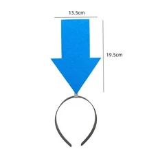 쿠쿠스토어 파티를위한 머리띠 우아한 화살표 느낌표 장식 여성을위한 설정 여자 탄성 헤어 후프 액세서리, 04 BL1