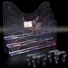 파티션 3단케이스 선반걸이 안내판 행사 주방수납 수납케이스, 60mm