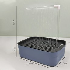 鸚鵡電動洗澡盆 自動循環流水寵物浴缸 適用牡丹玄風虎皮鸚鵡, 1個, 洗澡盆