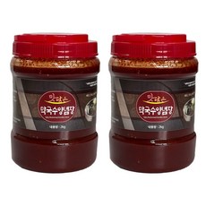 맛담은 막국수양념장 2kg x 2개 시원한 메밀국수에 딱