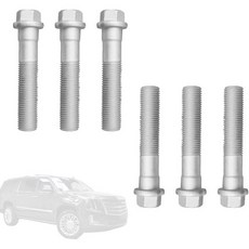 6Pc 전륜 허브 베어링 마운팅 볼트 키트 - 쉐보레 차량과 호환 - 교외 15-20 교외 1500 00-14 타호 00-20 실버라도 1500 99-18 교체 번호 15719