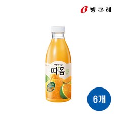 빙그레 따옴 천혜향 한라봉 청귤 (아이스박스포장), 730ml, 6개
