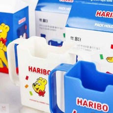 간식홀더 하리보 우유두유홀더 200ml, 블루