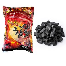 화성연료 화성참숯 착화탄없이 숯만 가득한 바베큐참숯 캠핑숯, 1개, 700g
