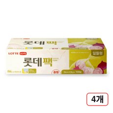 롯데위생백(중/25X35/100매) 4개입