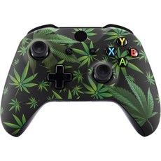 엑스박스 컨트롤러 Xbox One S/X 컨트롤러용 익스트림레이트 아미 메카 패턴 전면 하우징 쉘 케이스 소프트 터치 페이스플레이트 커버 교체 키트 모델 1708 - 미포함, Green Weeds