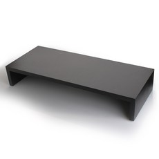 블랙모니터받침대 완제품(조립없음 바로사용) 모니터받침대 블랙디자인 블랙색상 길이 60cm 600x240x100mm, 1개, 블랙