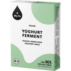 MyYo 마이요 유기농 요거트 발효 비건 - 6개입5g 30리터 채소 요거트용 스타터 배양균 동물성 첨가물 없음 DE-ÖKO-013 인증, 1개