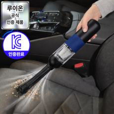 루이온 최신형 차량용 무선 청소기 초강력 진공 에어건 핸디 가정용, 카본블랙