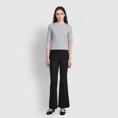 JAJU 여 소프트 립 슬림핏 5부 티셔츠 J116201068083 650229