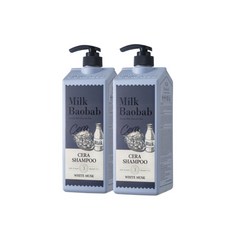 밀크바오밥 세라 샴푸 화이트머스크, 1.2L, 2개