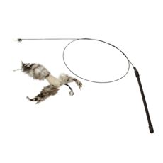 鋼絲逗貓棒小鳥 中小型貓咪適用, 鋼絲逗貓棒-小鳥, 1個