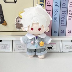 40cm 인형 의상 솜인형옷 귀여운 솜인형 자세 아이돌 앉은 인형옷 무속성 솜깅이 잠옷, 요정 녹색 20cm 서있는