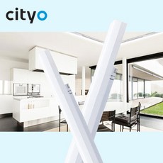 씨티 LED레일형 모네 트랙등 T7 (300/600/900/1200mm) 블랙/화이트, 블랙, 전구색(노란빛), 1200mm