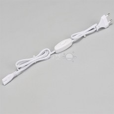 IS리빙 T5 LED 2핀 8자 스위치 연결잭 1.5m t52핀연결선, T5_LED전원스위치잭1.5M