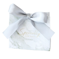 도나앤데코 답례품포장 사각 미니 상자 그레이마블 10p + 실버리본 10p, 01 COLOR, 1세트