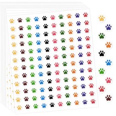 1200개입 강아지 발자국 미니 스티커 10장, 1세트, 10장(S6204)1200P