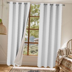 실내 보온 두꺼운 누빔 삼중구조 찬바람차단 거실 침실 창문 차광 단열 방풍, 누빔암막큰창 샤인그레이