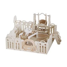 아기 놀이 울타리 가드 접이식 바닥 베이비룸 안전, 1개, 150x180아이보리울타리+2cm매트